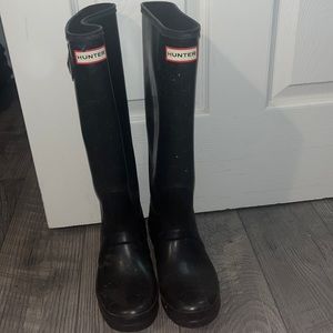 Well loved Hunter boots